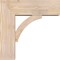Ekena Millwork Thorton Block Smooth Bracket w/ Offset Brace, Douglas Fir, 7 1/2"W x 22"D x 22"H BKT0806X22X22THR05SDF - alternate 4